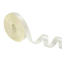 Polka Dots Grosgrain Ribbon 3/8 Inch, 10 Yard Spool for Gift Wrapping for Gift Wrapping Cream