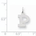 thumbnail image 2 of Beautiful 14k White Gold Small Block Initial P Charm, 2 of 2