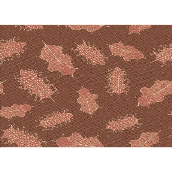 Ahgly Company Machine Washable Indoor Rectangle Transitional Halloween Orange Area Rugs, 5' x 8'
