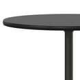 BizChair 24'' Round Wood Cocktail Table with 30'' and 42'' Columns, Black - Walmart.com