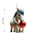 thumbnail image 3 of Holloyiver Christmas Ornaments 2023 Horse Merry Christmas Acrylic Hanging Ornaments Pony Girl Kid Pendant Horse Memorial Collectible Gift Tree Decoration, 3 of 9
