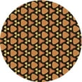 thumbnail image 1 of Ahgly Company Indoor Round Patterned Carrot Orange Area Rugs, 8' Round, 1 of 6