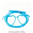 thumbnail image 4 of Yhmxh Gafas con pajita divertidas y originales, gafas con pajita flexible, gafas de plástico reutilizables con pajita, pajitas coloridas de longitud ajustable para fiestas de cumpleaños, celebracio, 4 of 6