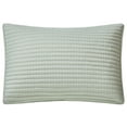 thumbnail image 4 of Nanshing Myrne 7 Piece Modern Solid Color Waffle Quilt Set, Sage, King, 4 of 8