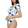 thumbnail image 2 of Naloa Cute Cartoon Dinosaurs Women's Short-Sleeved Onesie, One-Piece Swimsuit for Parties, dates, clubs - X-Large, 2 of 9