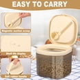 thumbnail image 4 of Grusce 800ml or 1200ml Food Storage Container with Lid and Spoon Airtight Food Container Portable Food Storage Stackable Kitchen Canister for Coffee Beans Candy Snack, 4 of 8