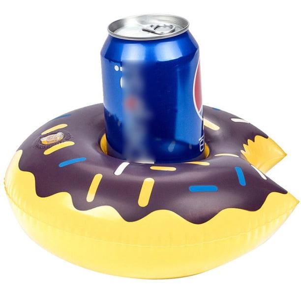 Cateissary Donut inflable flotante para bebidas, portavasos, bañera de hidromasaje, Fiesta EN LA Piscina, baño Mostrada