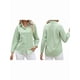 thumbnail image 3 of Camisas de Algodón para Mujer, con Botones, Cuello, Larga, Blusas Antiarrugas. Verde XL, 3 of 10