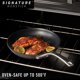 thumbnail image 4 of Wok Calphalon Signature de 30 cm antiadherente apto para horno, negro, 4 of 7