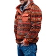 thumbnail image 1 of Men‘s Winter Fleece Pullover Sweatshirt Jacket Button Collar Warm Sweater Coat, 1 of 6