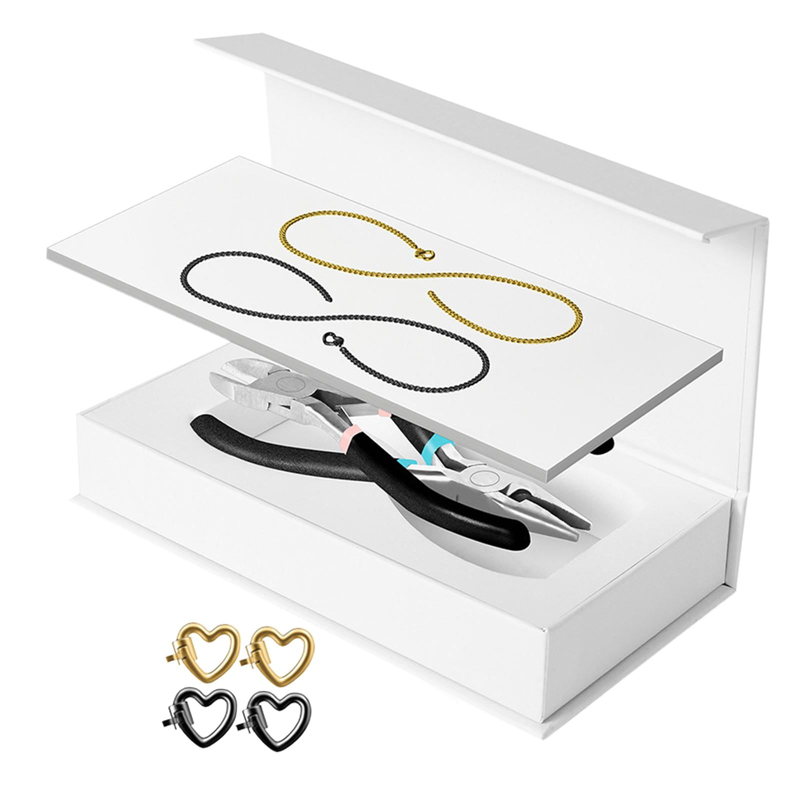 Milageto Permanent Bracelet Kit Bracelet Making for Couples for Summer Valentines Day 1 Black 1 Gold