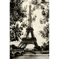 thumbnail image 3 of Melious, Amy 11x14 Black Modern Framed Museum Art Print Titled - Eiffel Tower II, 3 of 5