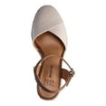 thumbnail image 4 of Time and Tru Women's Casual Eyelet Espadrille Wedges with Ankle Strap, Sizes 6-11, 4 of 7