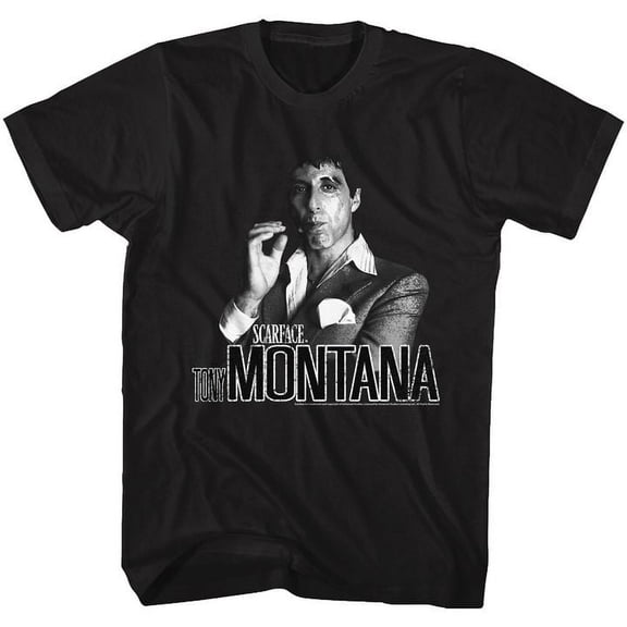Scarface Tony Black Adult T-Shirt 5Xl
