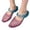 Purple, variant on KEVCHE Womens Jelly Slip On Mule Sandals, Pointy Strap Mary Jane Slides with Low Heel, Hollow Out Transparent Glitter Beach Shoes, Lightweight Breathable Comfort Sandals