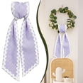 thumbnail image 2 of Wreath Sash for Front Door Cotton Satin Ribbon Garland Accessories Wreath Sash for Holiday Weddings Yard Doorway Indoor Outdoor Bow Streamer DIY Decoration, 2 of 6