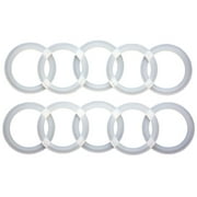 Platinum Silicone Sealing Rings / Gaskets for Leak Proof Mason Jar Lids (10 Pack, Regular Mouth)