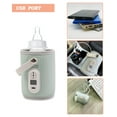 thumbnail image 5 of Portable Bottle Warmer for Baby Breastmilk, USB Charge and Accurate Heating of Car and Travel Bottle Warmer,Adjustable Gear and Automatic Insulation Bottle Warmer for Baby Milk… (Green), 5 of 7