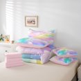 thumbnail image 6 of Feelyou Dreamy Galaxy Cloud Twin Bedding Sets 7-Piece, Rainbow Stars Bedding Comforter Set, 6 of 8