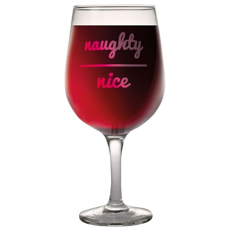 naughty nice wine glass
