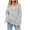 DT--Gray, variant on DailyTrove Women's Fringe-Trimmed Casual Top, Long Sleeve, Casual Festival & Street Wear, Soft Rayon Blend, Plus Size Friendly