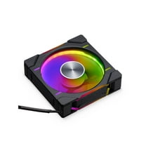 Phanteks D30-120 DRGB PWM FAN, Premium D-RGB Performance Fan, ARGB/DRGB lighting, Daisy-chain Fan Linking system, Black