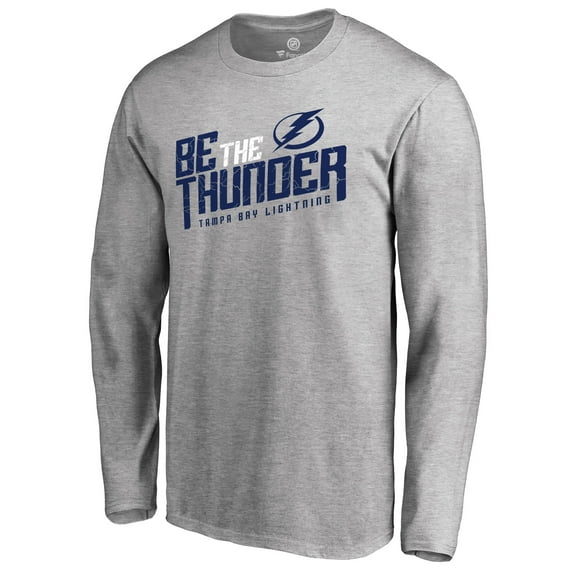 Men's Heathered Gray Tampa Bay Lightning Hometown Collection Long Sleeve T-Shirt
