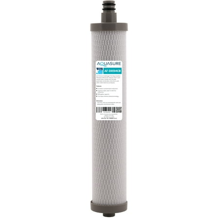 Aquasure Dash Series 0.5 Micron Carbon Block Filter With Microban Anti-Microbial Technology