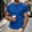 Royal Blue #012, variant on T Shirts for Man Short Sleeve Crew Neck T Shirts for Men Plain Tshirts Quick Dry Tee Casual Athletic Muscle Tshirt, 3XL