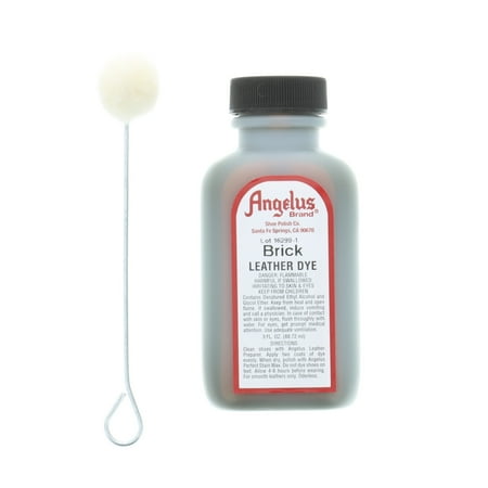 Red Smooth Leather - Angelus® Leather Dye, 3 oz. Brick