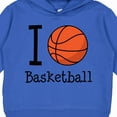 thumbnail image 3 of Inktastic I Heart Basketball Toddler Hoodie, 3 of 4