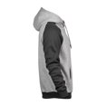 thumbnail image 2 of Tee Jays - Sudadera de estilo ranglán con capucha para hombre (Gris jaspeado/Gris oscuro) Tee Jays UTPC3428_heathergreydarkgrey, 2 of 4