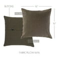 thumbnail image 3 of VHC Brands Kettle Grove Fabric Pillow 16x16 Country Primitive Bedding Accessory, Country Black, 3 of 5