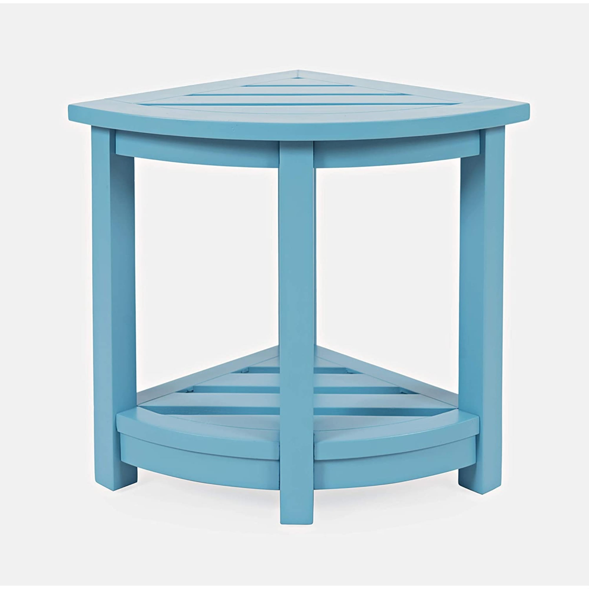 Solid Acacia Indoor Outdoor Corner Accent Table