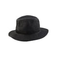thumbnail image 2 of Men Summer Straw Braided Wide Brim Western Style Beach Sunhat Cowboy Hat Black, 2 of 3