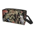 thumbnail image 2 of XMXT Large Capacity Makeup Pouch Bag, Realistic Botanical Parrot Make Up Storage Bag Cosmetic Travel Toiletry Bags for Women Men, One Size, 2 of 9