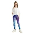 thumbnail image 3 of Tiijoy Little Girls Galaxy Yoga Pants High Waist Stretch Athletic Leggings, Sizes 18M-12, 3 of 4