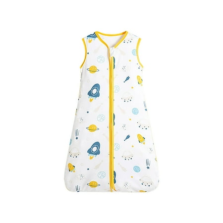 

huntermoon Baby Pajamas Anti-kick Sleepwear Children s Sleeping Bag Pure Cotton Summer Sleeveless Mushroom Windmill Vest