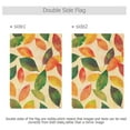 thumbnail image 4 of Yayeee Garden Flag 12" x 18" Double Sided Outdoor Yard Lawn Holiday Decorations, Green Retro Autumn Leaves, 4 of 6