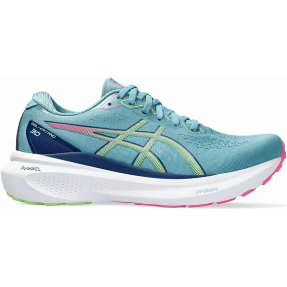 ASICS Women's Gel-Kayano 30 Running Shoes, Gris Blue/Lime Green, US 6.5 B