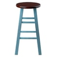 thumbnail image 2 of Ergode Ivy Counter Stool, Rustic Light Blue & Walnut, 2 of 3