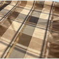thumbnail image 5 of Copper Brown Plaid Silk Taffeta Fabric - Sold by the Yard, 5 of 9