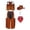 Pink, variant on Cowboy Outfit for B-Oys, Cowboy Costume for B-Oys, Cowboy Costume, Cowboy Cosplay, Western Outfit, Cowboy Costume for B-Oys Rodeo Cowboy Set Halloween Birthday Party Dress Up Cosplay Brown, Pink L