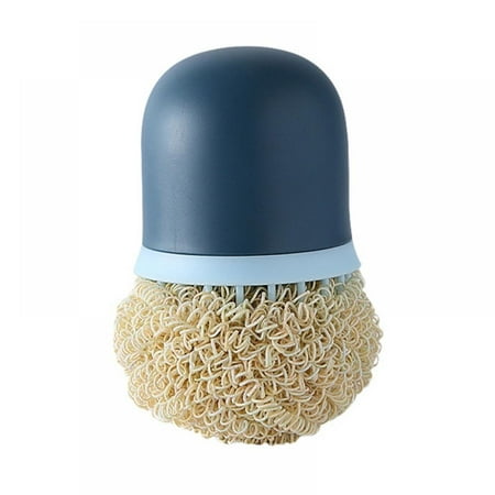 

Degradable Fiber Cleaning Brush With Handle Cleaning Ball Household Kitchen Decontamination Does Not Hurt The Pot Dishwashing Brush Pot Brush