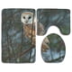 thumbnail image 1 of ABPHQTO Lechuza en árbol Juego de alfombras de baño de 3 piezas Alfombra de baño Alfombra de contorno y tapa de inodoro ABPHQTO Cont-CHAPPLE-13573, 1 of 2