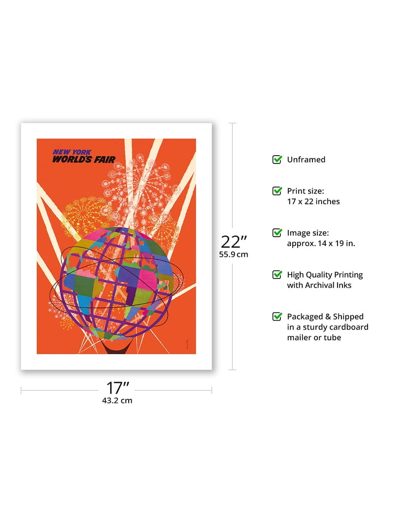 1964 New York World's Fair - The Unisphere Globe - Vintage Travel