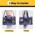 thumbnail image 6 of Conlun Cat Carrier,Foldable Soft-Sided Large Cat Carrier,Airline Approved Cat Carriers With Safety Leash,Comfort for Cat Travel Carrier,Purple, 6 of 9
