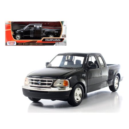 Ford F 150 Flareside Supercab Pickup Truck Black 124 Diecast Car Model By Motormax