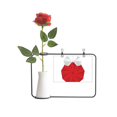 thumbnail image 1 of mas Origa Decoration Pattern Artificial Rose Flower Hanging Vases Decoration Bottle, 1 of 3
