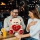 thumbnail image 4 of Muñeca oso novia rosa muñeca juguete regalo de cumpleaños para niños regalo de novia juguetes lindos dormitorio esencial regalos para hombres almohada regalos para mujeres cojines decorativos, 4 of 9
